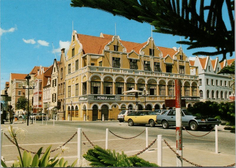 Curacao Netherlands Antilles Penha Building Handelskade Continental Postcard C9