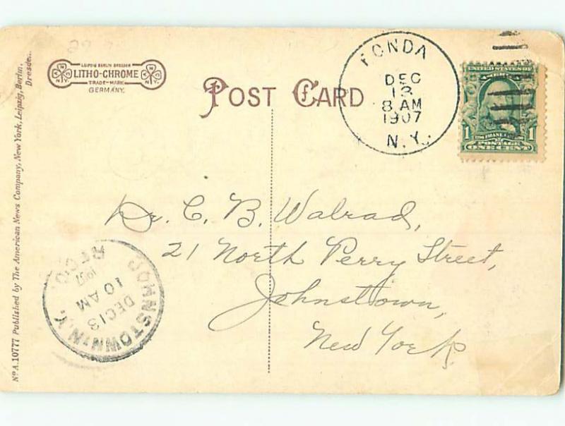 Divided-Back WATER SCENE Mohawk New York NY hk3228