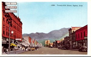 Utah Ogden Twenty-Fifth Street Showing The New Healy Hotel