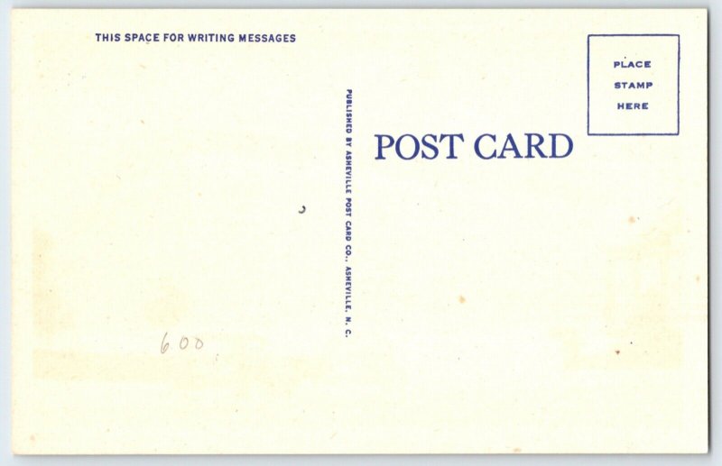 1940's Shelby N.C. Post office  Old Cars Post Card P4