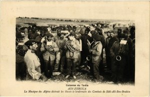 CPA AK Ain-Zergua - LA Musique des Alpins - Colonne de Tadla MAROC (964291)