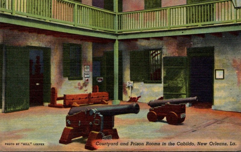 Louisiana New Orleans Courtyard and Prison Rooms In The Cabildo Curteich