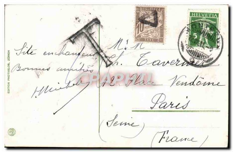 Old Postcard Ouchy Le Quai