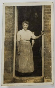 RPPC Grandmother in the Doorway c1900s Postcard R2