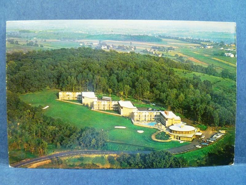 Postcard PA Ephrata Foodergong Lodge Aerial View