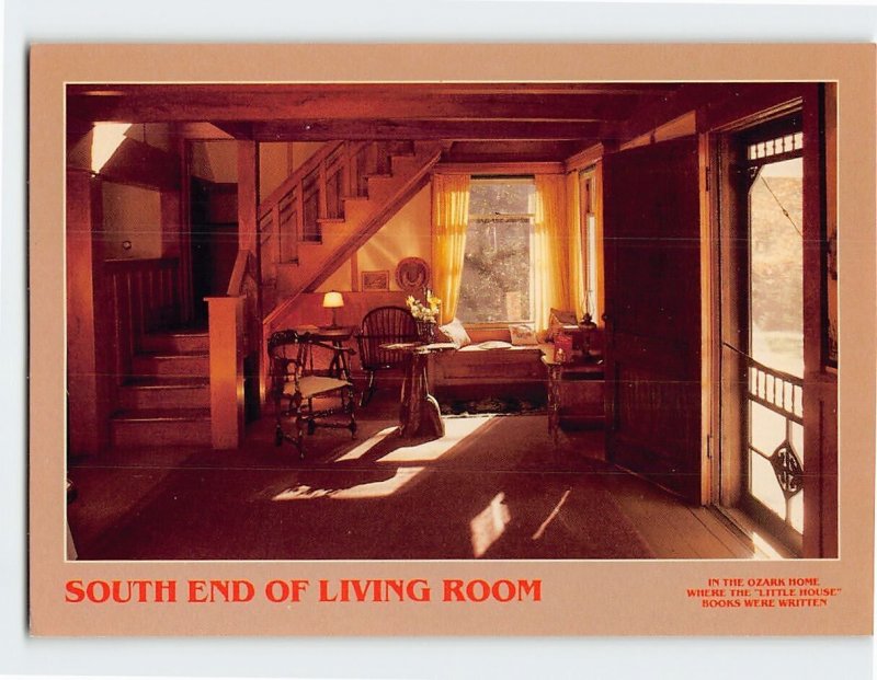 Postcard South End Of Living Room, Rocky Ridge Farm, Mansfield, Missouri