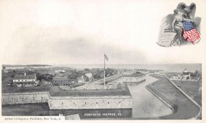 FORTRESS MONROE VIRGINIA LIVINGSTON POSTCARD (c.1900)