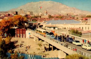 Texas International Bridge Between El Paso and Juarez Mexico