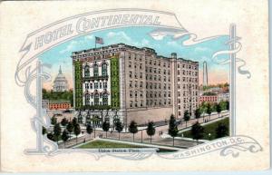 WASHINGTON, DC District of Columbia   HOTEL CONTINENTAL   c1910s   Postcard