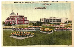 Administration Building Bowman Field Louisville Kentucky Airport Postcard