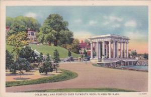 Coles Hill And Portico Over Plymouth Rock Plymouth Masaachusetts