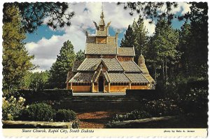 Stave Church Rapid City South Dakota  4 by 6