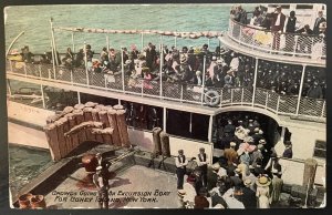 Vintage Postcard 1907-1915 Excursion Boat from NYC to Coney Island, New York NY