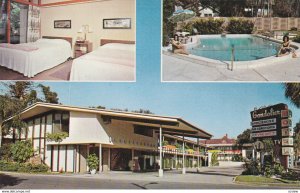 TARPON SPRINGS , Florida , PU-1967 ; Gondolier Motel, Swimming Pool, Exterior...