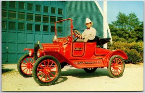 Ford Fire Chief's Car From Henry Austin Clark Jr. Collection New York Postcard