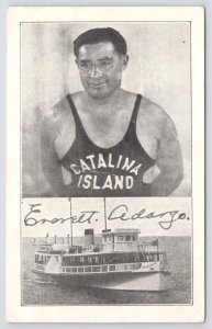 Everett Adargo Deep Sea Diver @ Catalina Island~Phoenix Glass Bottom Boat~Vtg PC