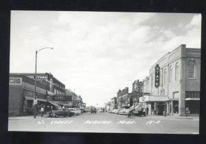 RPPC AUBURN NEBRASKA DOWNTOWN STREET SCENE OLD CARS REAL PHOTO POSTCARD