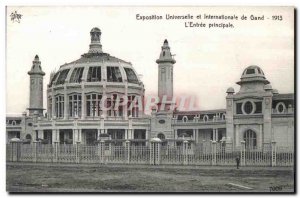 Old Postcard Ghent Universal and International Exhibition The Main Entrance