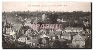 Old Postcard Fougeres View Lower Town Generale