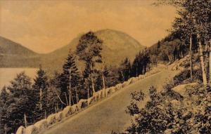 Maine Bar Harbor Mountain Road Jordan Pond and The Bubbles Acadia National Pa...