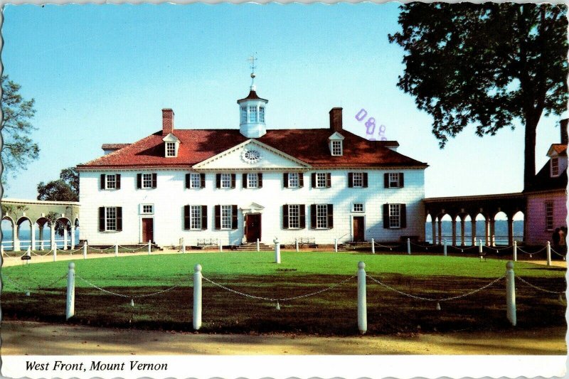 West Front Mount Vernon House Bowling Green Ladies Association PM Postcard VTG 