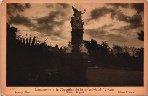 Argentina Buenos Aires Monumento a la Argentina de la Colectividad Francesa C202