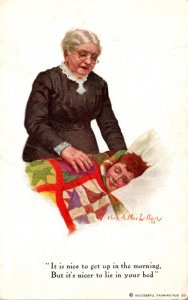 Iowa Des Moines Mother Tucking Boy In Bed Successful Farming Magazine 1917