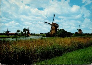 Netherlands Kinderdijk Dutch Windmill