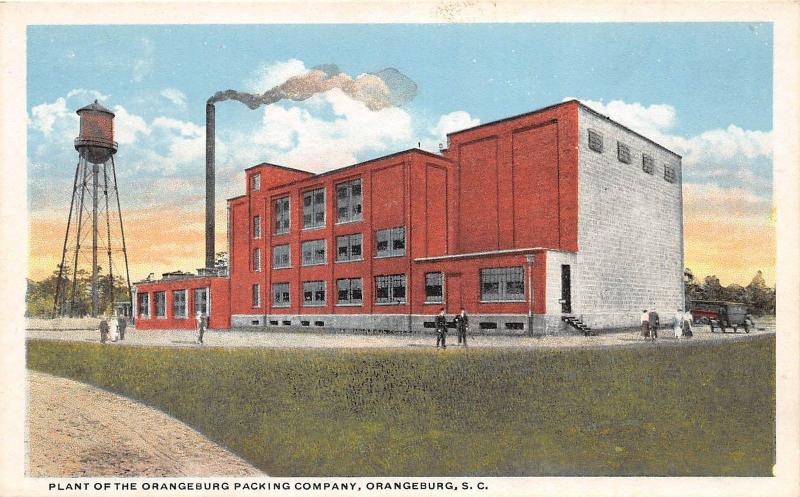 B50/ Orangeburg South Carolina SC Postcard c'10 Packing Company Factory