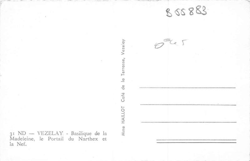 B55883 Vezelay Basilique de la Madeleine  france