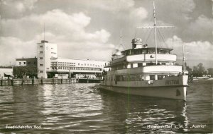 Sailing boats navigation themed postcard Germany Friedrichshafen Austria cruise