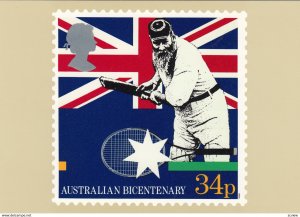 Australian Bicentenary Stamp postcard 34p