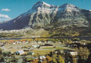 Canada Alberta Waterton Aerial View