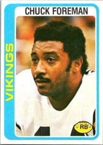 1978 Topps Football Card Chuck Foreman Minnesota Vikings sk7504