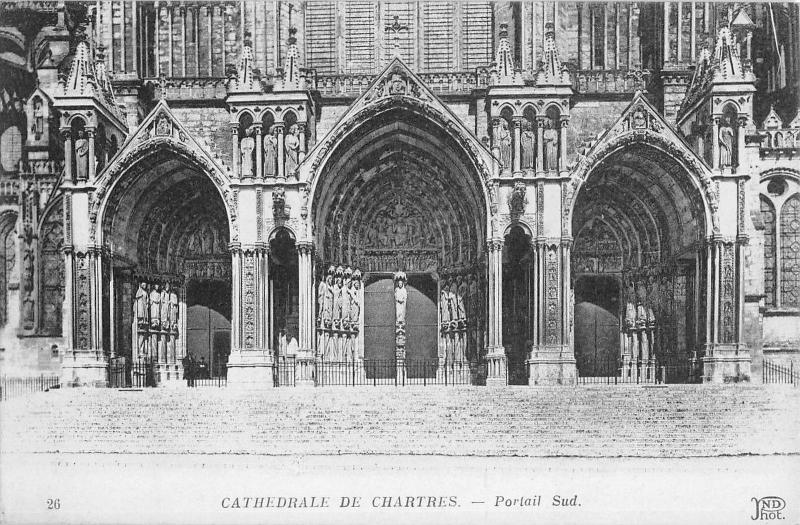 BR73097 cathedrale de chartres portail sud   france