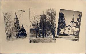 RPPC Groton NY, New York - Three Churches - pm 1909