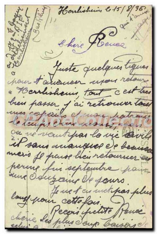 Postcard Old Virgin VOLNAY des Vignes