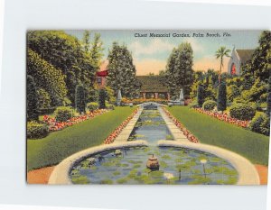 Postcard Cluett Memorial Garden Palm Beach Florida USA