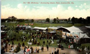 1900s On The Midway Kentucky State Fair Louisville KY Postcard