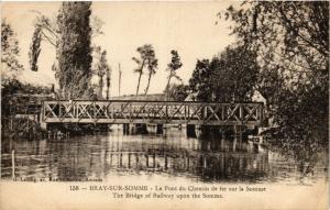 CPA BRAY-sur-SOMME - Le Pont du Chemin de fer sur la SOMME (295063)