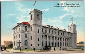 U.S. Post Office and Custom House, San Diego CA Vintage Postcard R18