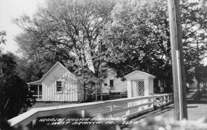 RPPC Herbert Hoover Birthplace, West Branch, Iowa ca 1940s Vintage Postcard