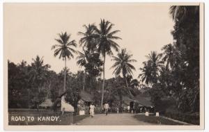Sri Lanka / Ceylon; Road To Kandy RP PPC, Unposted, c 1930's 