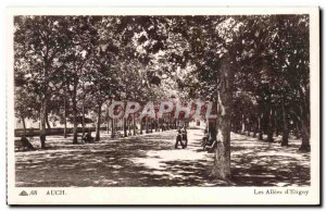 Auch - Les Allees d & # 39Etigny - Old Postcard - Old Postcard