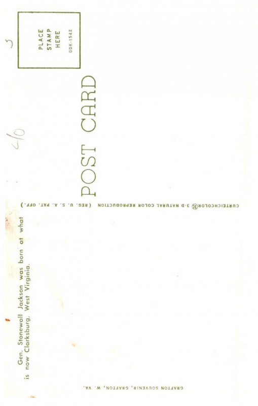 West Virginia  General Stonewall Jackson