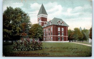 ANN ARBOR, MI Michigan ~ University of Michigan ~ MUSEUM 1907 Postcard