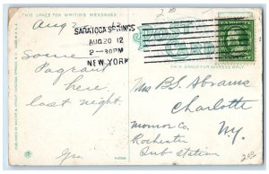 1912 Skidmore School Of Arts Scene Saratoga Springs NY Posted Vintage Postcard