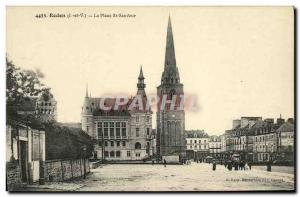 Old Postcard Redon Place St Sauveur