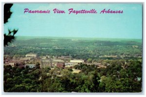 1971 Panoramic View Fayetteville Arkansas AR Posted Vintage Postcard 