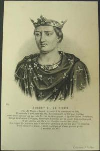 Robert II Le Pieux French Royalty c1900 Postcard